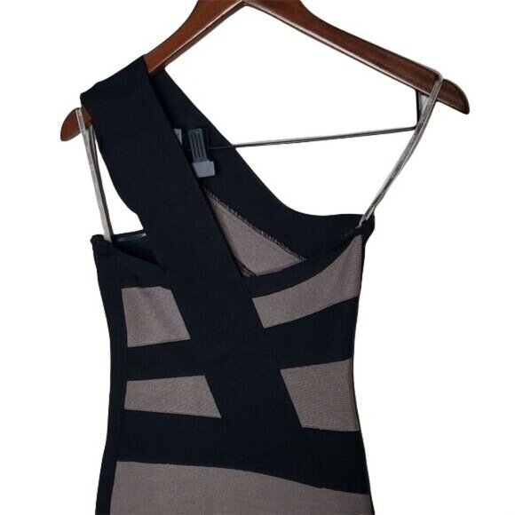 Stretta Jessica Black One Shoulder Bandage Bodycon Dress XS Party - Picture 7 of 9